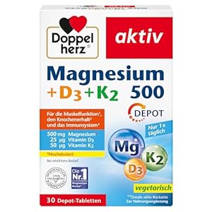 Doppelherz Magnesium 500 + D3 + K2 Tabletten