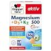Produktbild Doppelherz Magnesium 500 + D3 + K2 - Hochdosiertes Magnesium als Beitrag zur normalen Funktion der Muskeln und Nervensystems - 30 vegetarische Depot-Tabletten