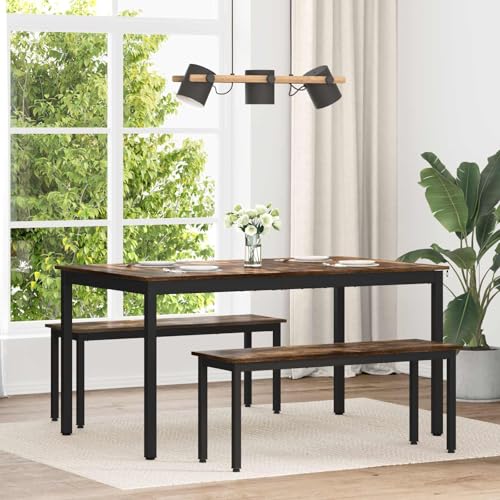 Table à manger rectangulaire résolvant le manque de place avec étagère basse - 2