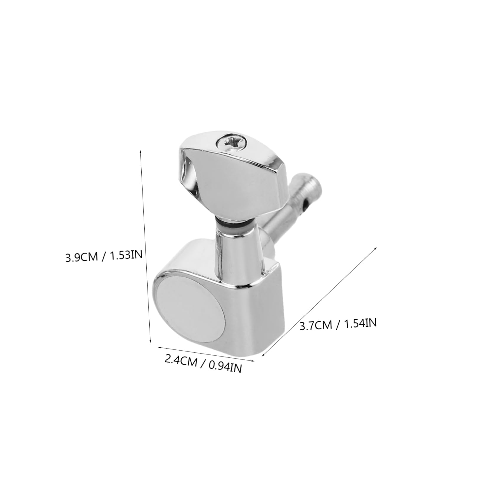 Totority Full-enclosed Guitar Tuning Heads 6pcs Square Button Tuning Pegs Set for