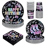 Greencian 250Pcs Roller Skating Party Supplies...