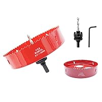 Vista 17 de Kit de sierra de agujero, LAIWEI Sierra de agujero, herramienta de taladro eléctrico para perforar madera, PVC, perfiles de aluminio, paneles