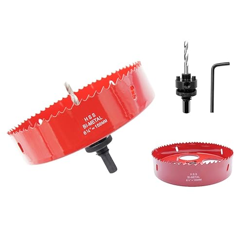 Miniatura 17 de Kit de sierra de agujero, LAIWEI Sierra de agujero, herramienta de taladro eléctrico para perforar madera, PVC, perfiles de aluminio, paneles