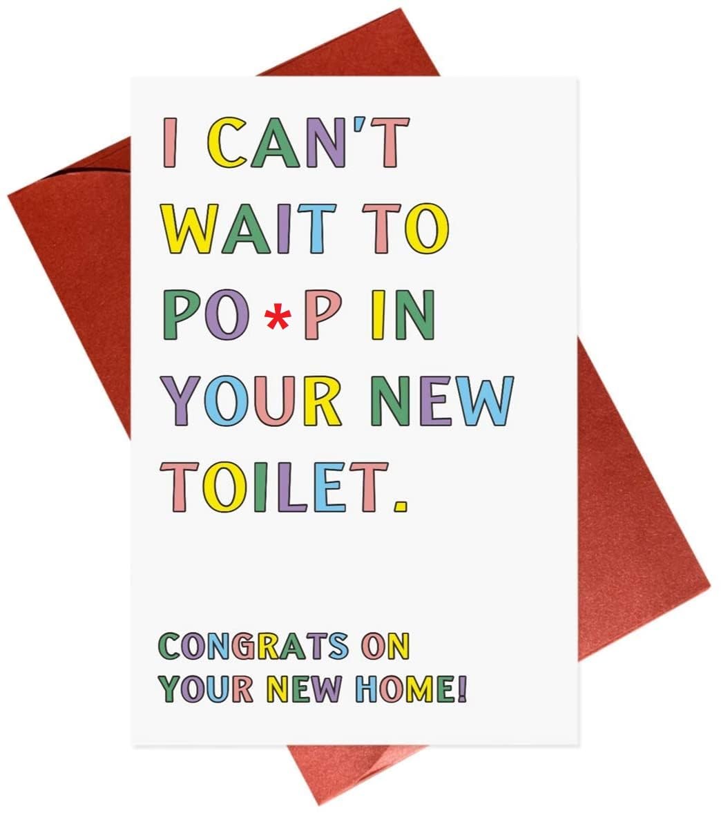 Gonzey Funny New Home Card,New House Card,Homeowner Card,Joke Cards For Housewarming