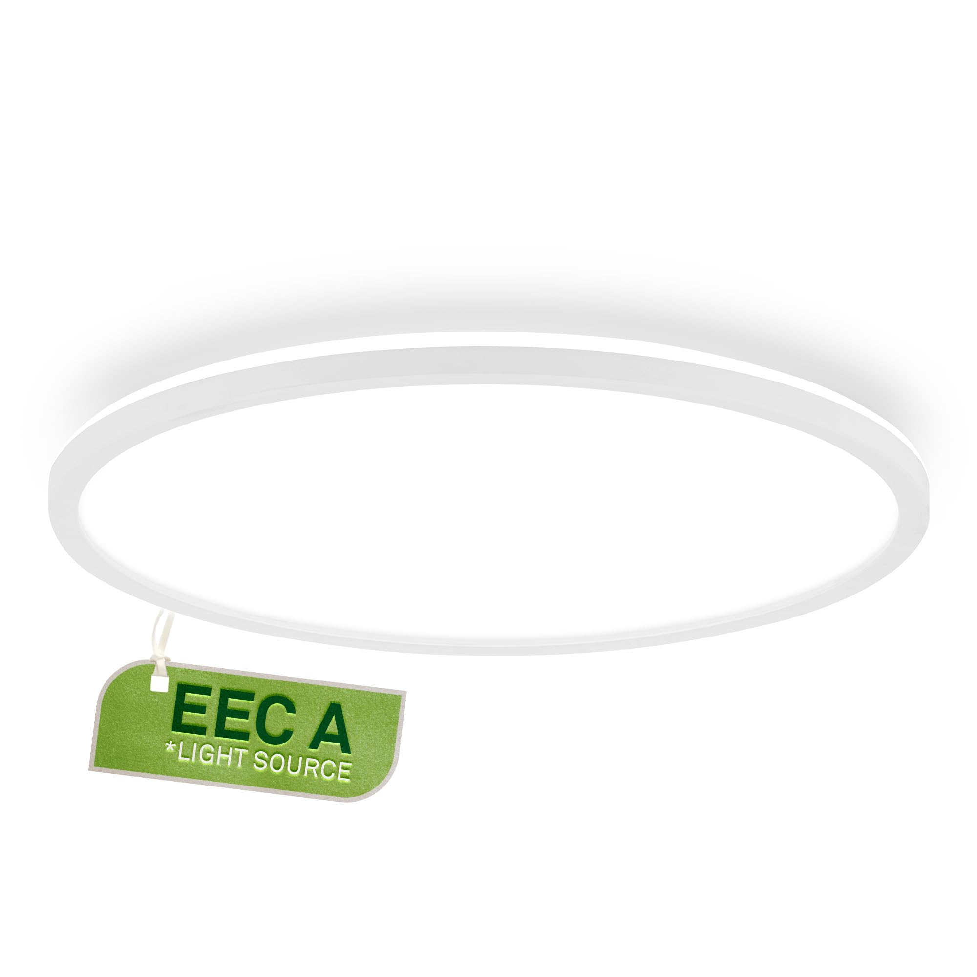 BRILONER - LED Ceiling Lamp, EEC A Light Source, Efficient 14,2 W 3000lm, Flat Design, Indirect Light, LED Panel, Modern Ceiling Design, Living Room, Kitchen, Bedroom, 42x3 cm, White