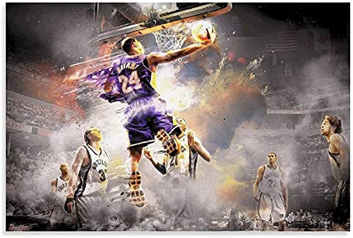 Kit De Broderie Diamant 5d Par NuméRo Black Mamba Sports Basketball Superstar Reverse Layup et Image Diy Diamant Painting Broderie 15.7'x19.7'(40x50cm) Sans Cadre