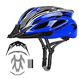 BIKEBOY Adult Bike Helmet, with Removable Visor, Lightweight and Breathable, 56-61 cm Adjustable Siz