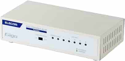 エレコム スイッチングハブ ギガビット 5ポート 金属筐体 マグネット付 電源内蔵 ホワイト EHC-G05MN2-HJW Amazon | エレコム スイッチングハブ ギガビット 5ポート 金属筐