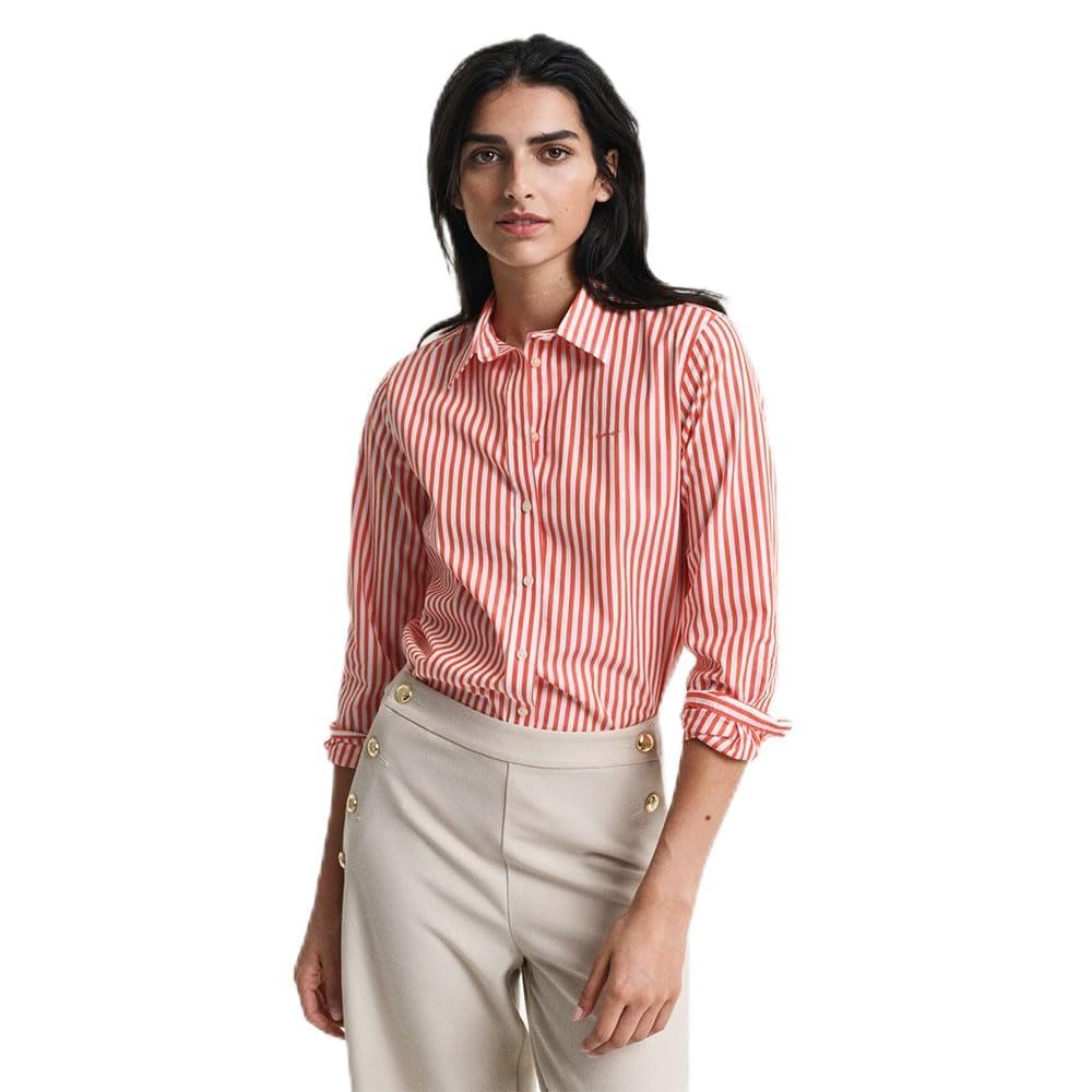 GANT Bluzka Kobiety Reg Classic Poplin Striped Shirt