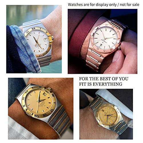 Bracelet acier 316L compatible Omega Constellation 25mm sans jeu - 6