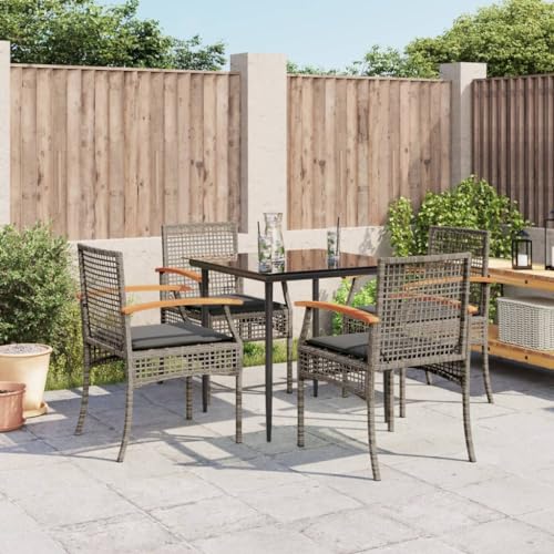 Salon de jardin résine tressée compact pour aménager une petite terrasse - 3