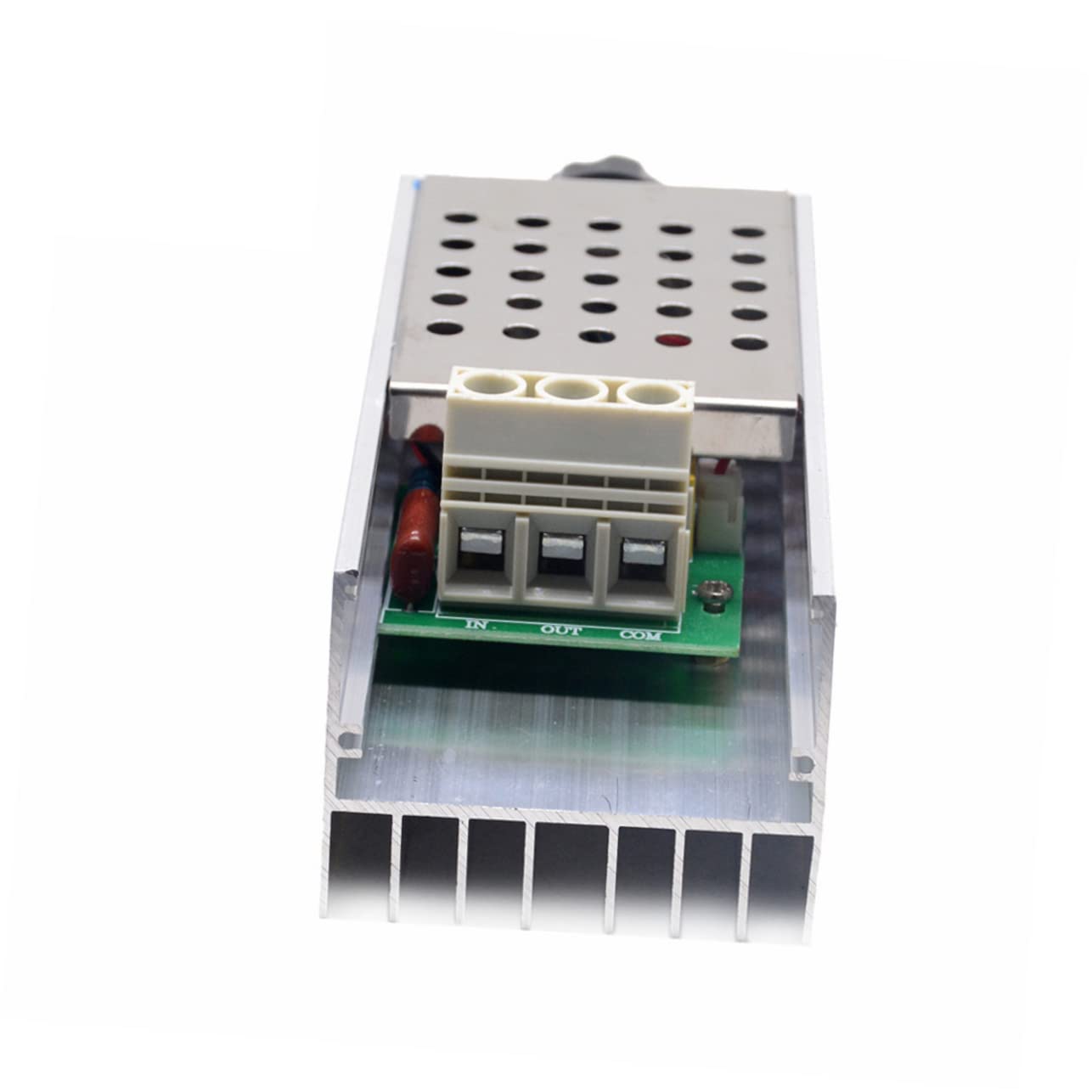 Regulador de Voltaje de 10000 W 0-220v Carcasa de Metal Claro | Control por Silicio, Metal, para Lámpara y Motor Pequeño, Ajuste de Atenuación y Temperatura