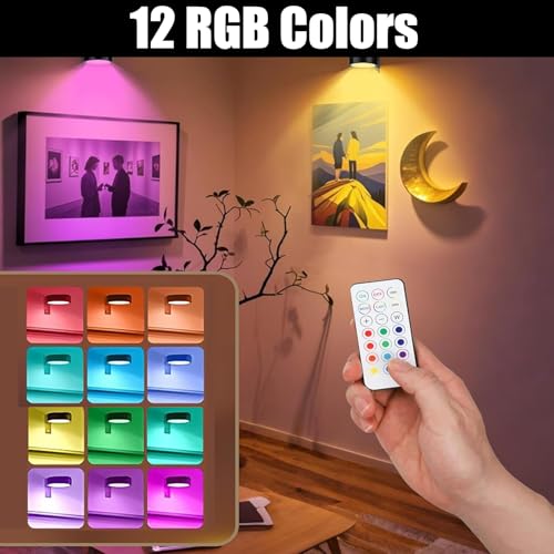 4 luces de imagen con diseño metálico y rotación ajustable 6