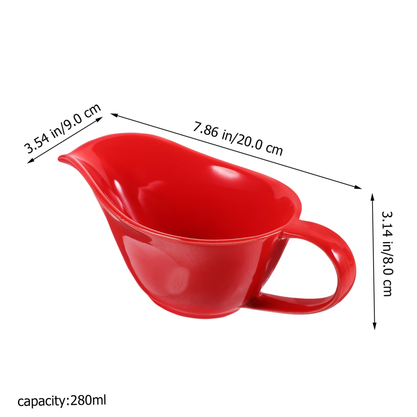Ceramic Sauce Boat for Milk Dipping Sauces Stylish Pitcher with Ergonomic Handle for Home Restaurant Use for Serving at Gatherings Everyday Meals