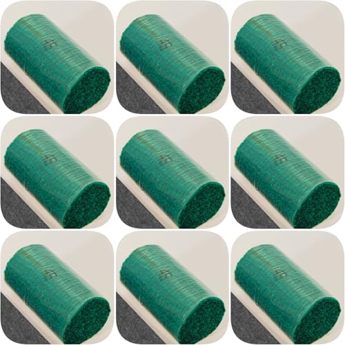 Image of Yglnden 10 Bundles Latch Hook Kit Colorful Yarn Bundles Cut Rug DIY Latch Hook Yarn for Handmake Craft Sewing Knitting for Adults (10 Bundles# Dark Green D)