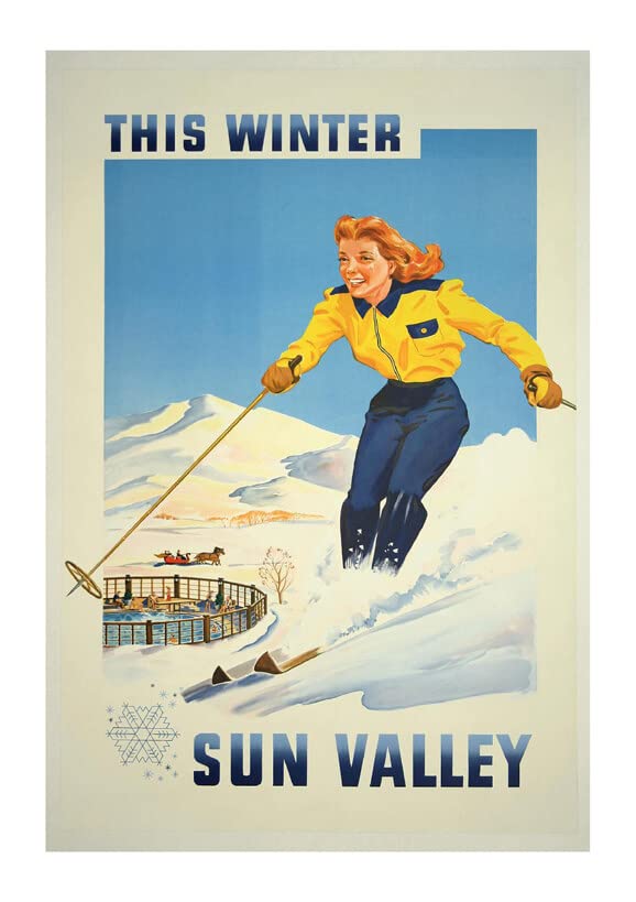 Poster This Winter Valley extra large affiche de voyage encadrée semi-brillant