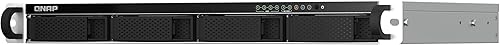 Miniatura 6 de QNAP TS-464eU-8G-US 4 Bay - NAS de alta velocidad 1U de montaje en rack de profundidad corta con doble 2.5 GbE, CPU Intel Celeron, memoria DDR4 de 8