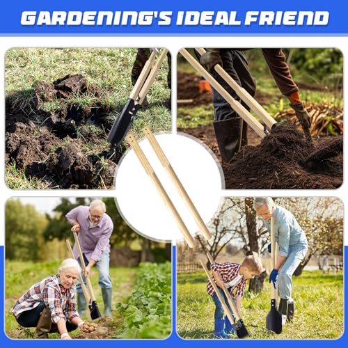 image for Zonon 2 Pcs Square Eye Post Hole Digger Handle Wood Post Hole Digger R