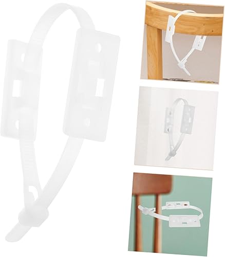 Miniatura 3 de Cabilock 10pcs Baby Proofing Furniture Anchor Kit Wall Straps for Safety Anti-Tip Furniture Straps for Cabinets and Dressers Easy Installation