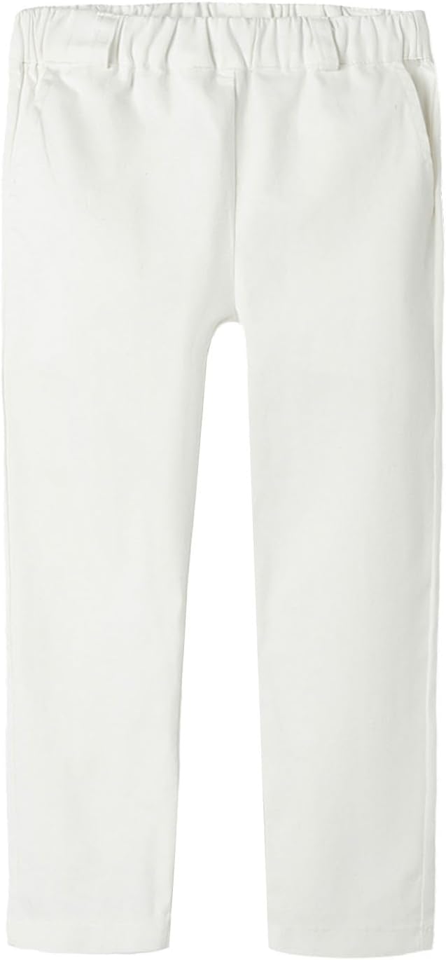 LittleSpring Boys School Uniform Pants Pull On Elastic Waist LittleSpring Boys School Uniform Pants Pull On Elastic Waist