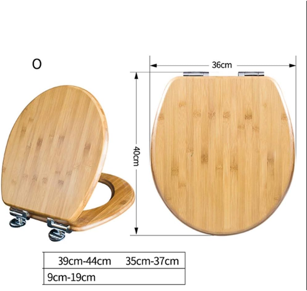 Wood Thickened Household Toilet Seat Plate Slow Down Silent Lacquer Thicken UVO Universal Thick And