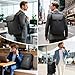 BANGE Men's Laptop Backpack for 17.3Inch Notebook,Waterproof Fashion Travel Backpacks,High Tech Backpack with Water Bottle, Work Business Backpacks for Men and Women