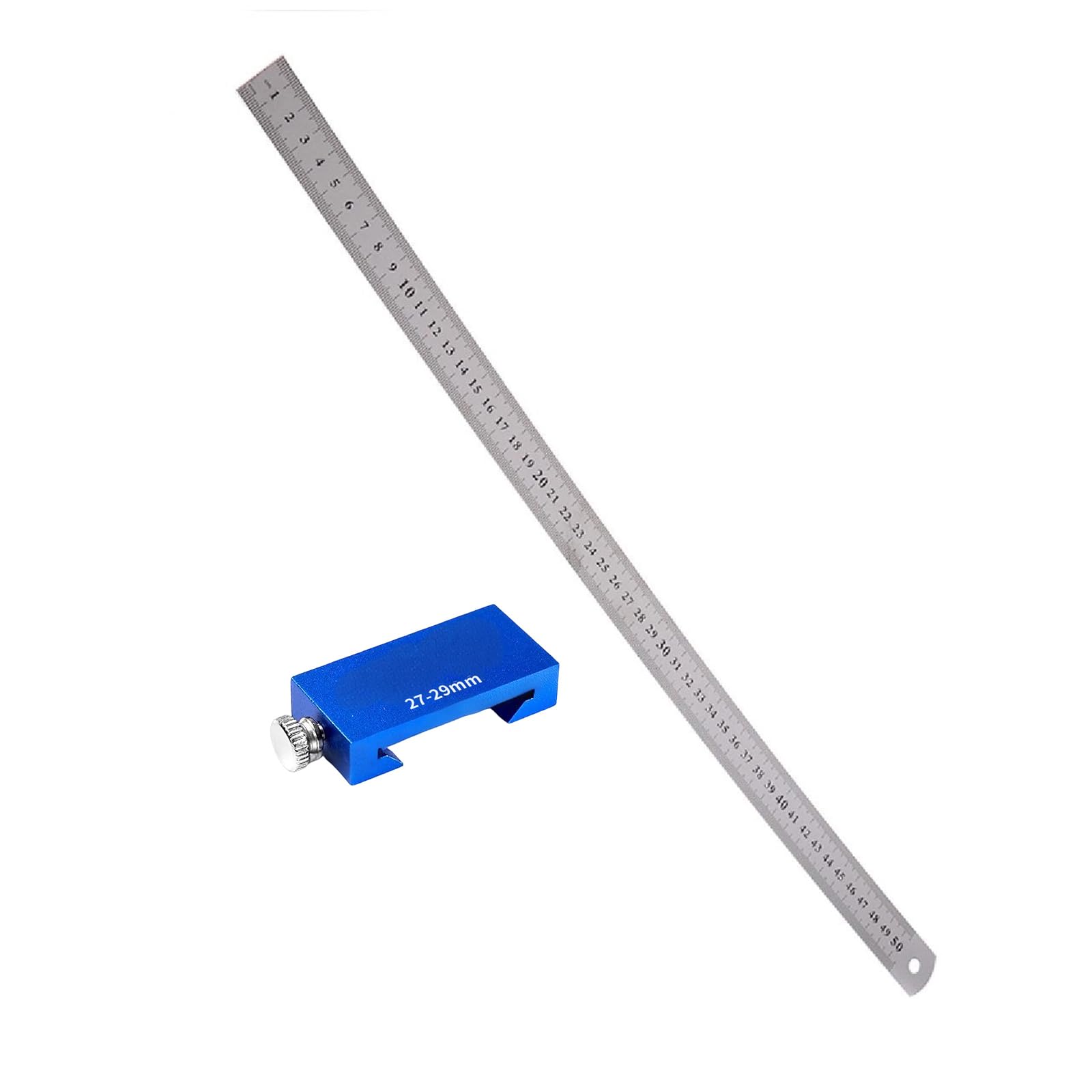 Resistant Aluminum Measuring Gauges Marking Instrument for Woodworkers Including Sliding Locator for Marking Adjustable Positioning Block Woodworking Scale