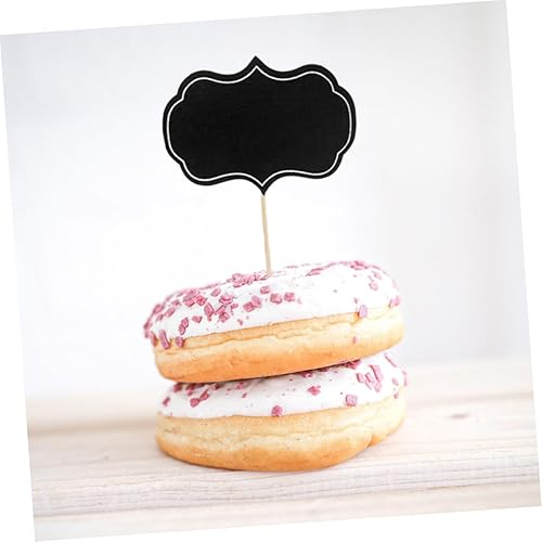 Miniatura 5 de STOBOK 80 piezas de pizarra de cartón, mini etiquetas de pizarra pequeña, letrero de pizarra, selecciones de cóctel, accesorio de tablero de