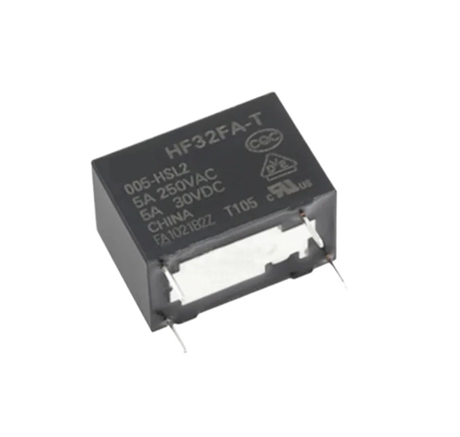 Relais de puissance HF32FA-T 05V 4 broches 5A pour circuit imprimé