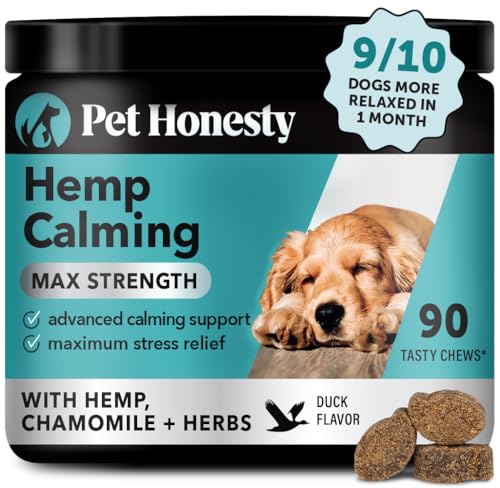 Natural Hemp Calming Chews for Dogs Maximum Strength - Hemp