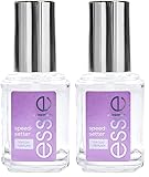 Essie Schnell trocknender Top Coat speed setter, Schutz und Glanz, Transparent, 13,5 ml (Packung mit 2)
