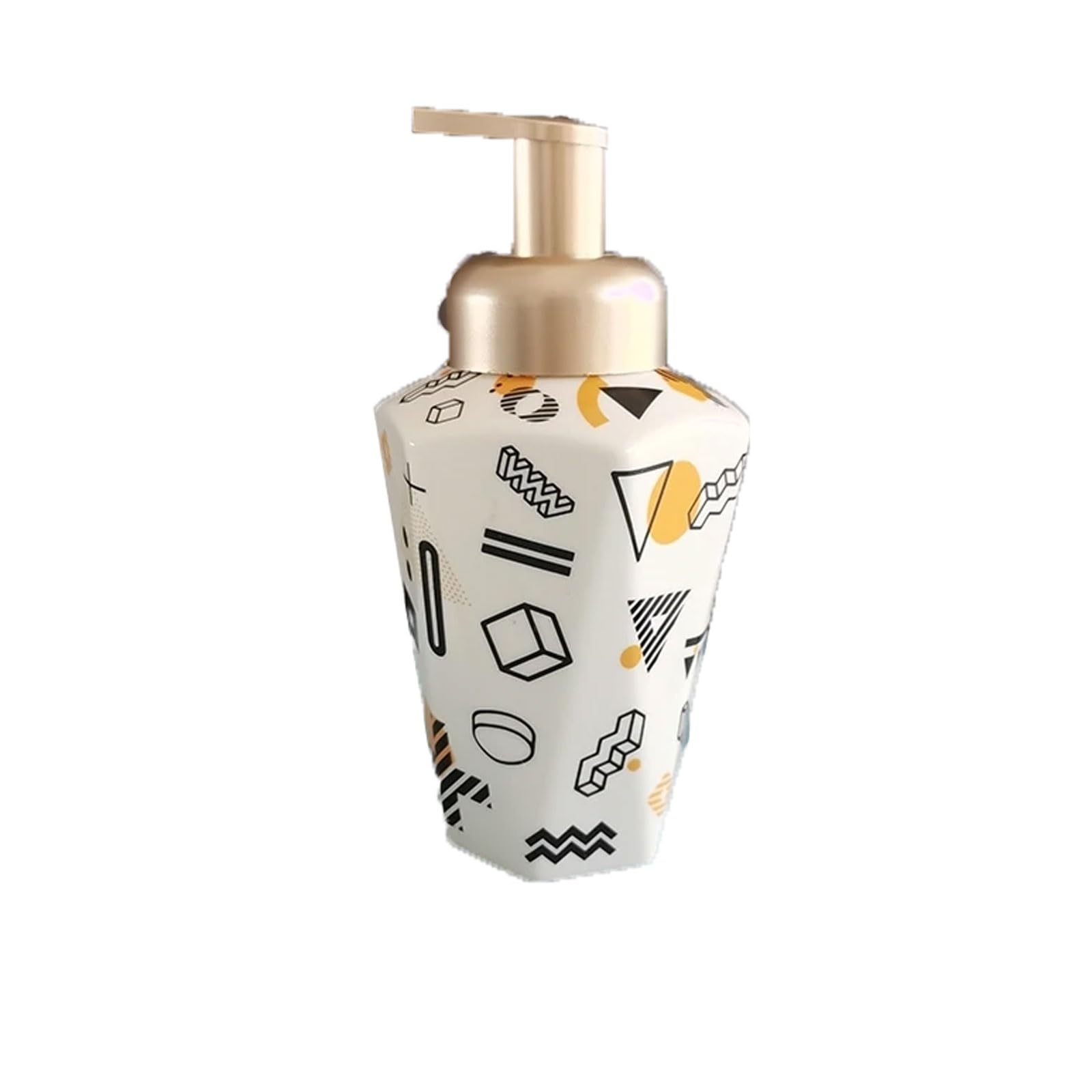Ceramics Foam Soap Dispenser 340ml/11.4oz Hand, Countertop with Wide Mouth for Bathroom Kitchen Shampoo