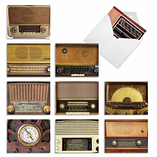 Cartes de note vintage M3086 au style mid-century soigné