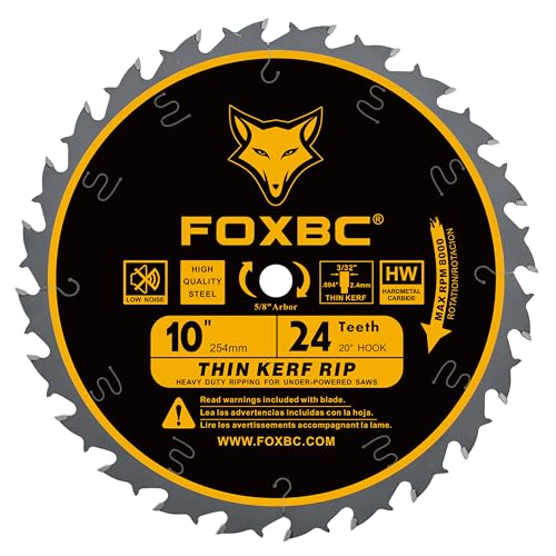 FOXBC 10-Inch Thin Kerf Ripping...