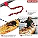4 Pack Kayak Paddle Leash Weight Stretchable Coiled Kayak Rod Leash Lanyard for Boating Canoeing Fishing Kayaking