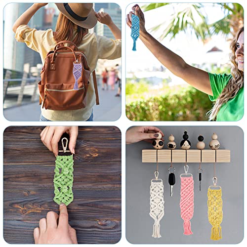 INFUNLY Macrame y material de knotting selecto para proyectos textiles de nivel 4