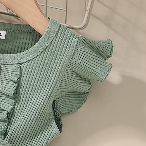 Vestido de festa infantil Fly Girls infantil casual com manga princesa floral e nervuras para menina