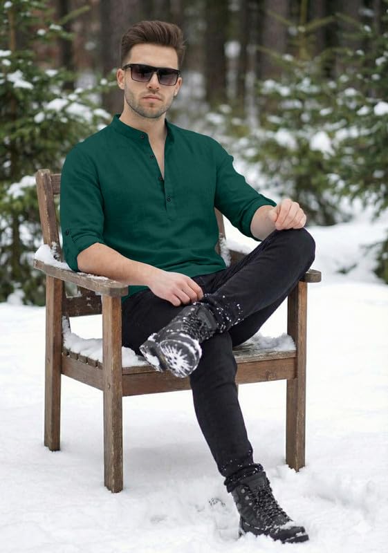 Image of Men Short Kurta