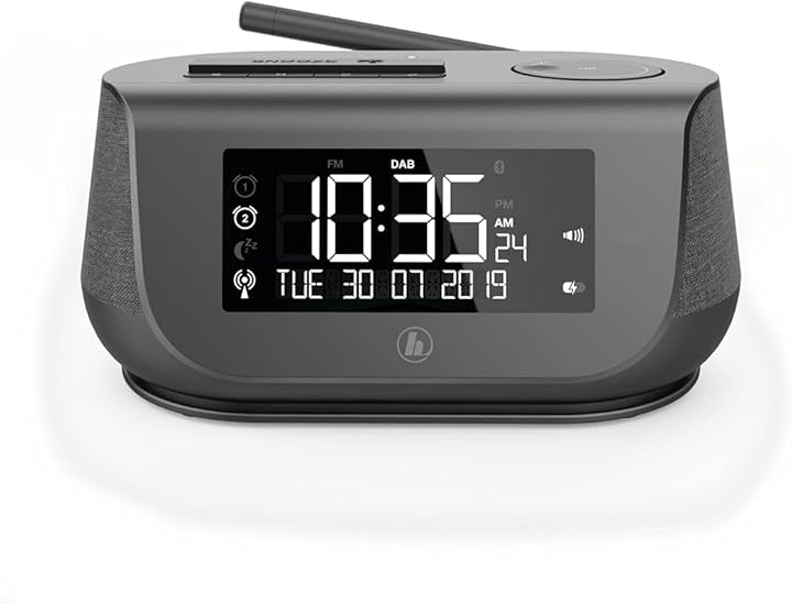 Radio sveglia hama dr36sbt fm/dab+/internet radio bluetooth nero 00054896