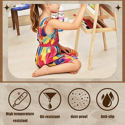 Protection de sol contre rayures de chaise de bureau en PVC 60x80 - 4