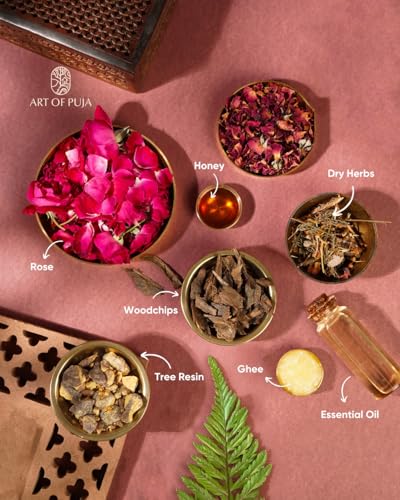 Image of Rose (Gulab) Handcrafted Incense- 30 Agarbatti Stick | 1 Hr Burning Time, 2+ Hr Fragrance Retention | Sweet Rose Aroma, Low Smoke | Free Agarbatti Holder | Incense Sticks for Home