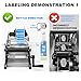 ZONEPACK Manual Round Labeling Machine with Handle Manual Round Bottle Labeler Label Applicator for Glass Metal Bottle