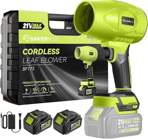 Jealous Small Electric Leaf/Snow/Dust Air Blower Cordless Gadget,One-Hand-Control Lightweight...