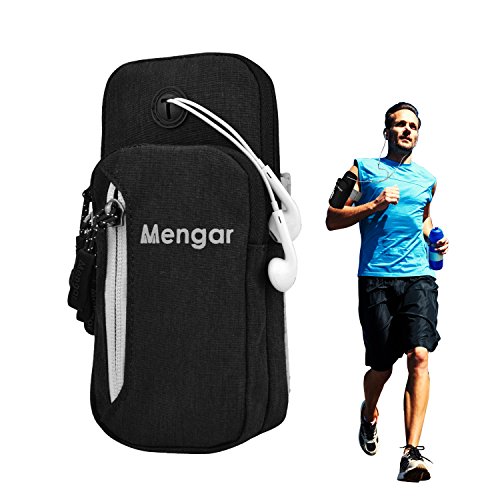Sports Armband, Mengar Universal Phone Sports Armband with Earphone Hole - Water Resistant Sports Running Armband for iPhone 7 Plus 6 Plus 6s Plus Samsung Galaxy S5 S6 S7 S8