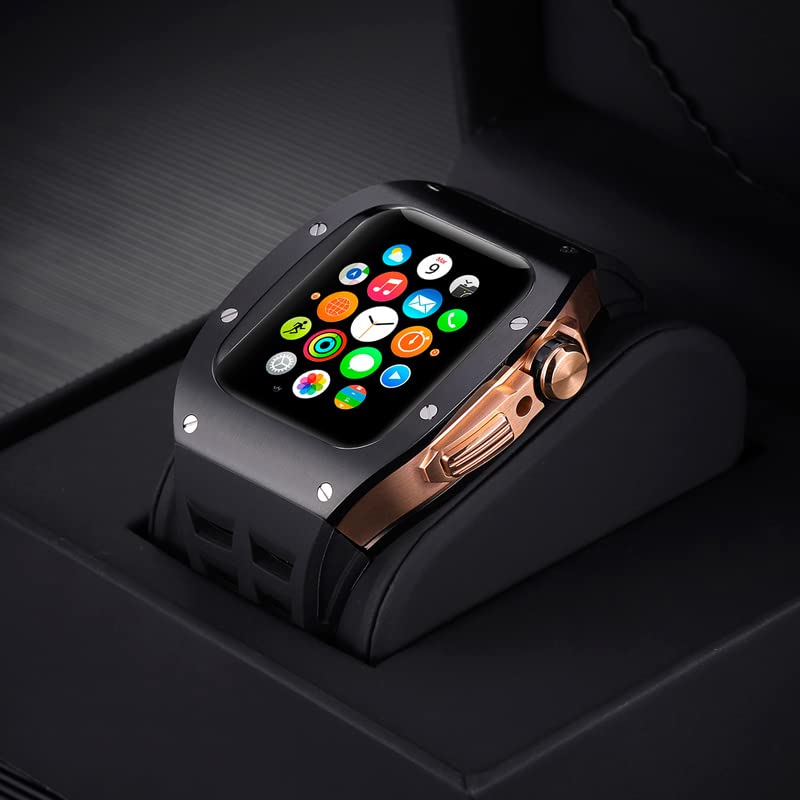 Kit de modification en métal Apple Watch résout le problème des rayures sur boîtier 45mm 44mm
