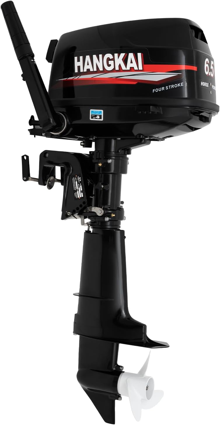 Outboard Motor, 4 Stroke 6.5 hp Heavy Duty Boat Engine Fishing Boat Motor w/CDI System Water Cooling System (4 Stroke 6.5 hp)