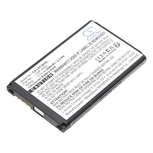 CS-LKF390SL Akku 650mAh Kompatibel mit [LG] GU230, KF390, KF757 Ersetzt LGIP-430G