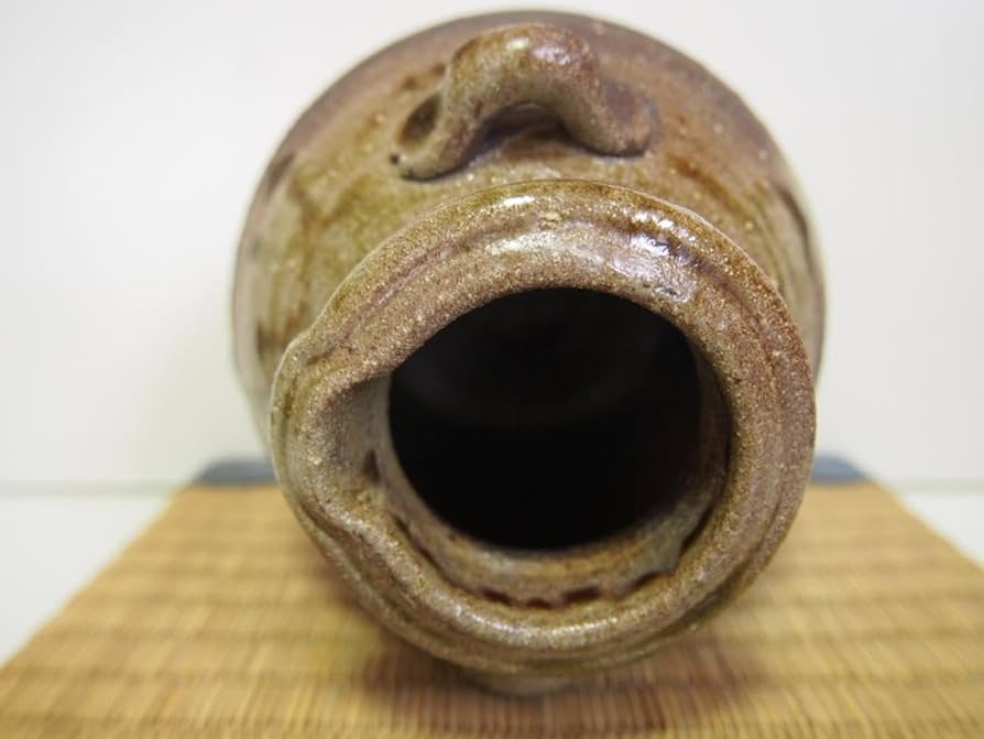 越前たいら窯「八代藤田十良右衛門 お歯黒壺」 越前焼 壷(藤田十良右工