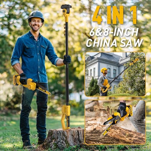 ZEGJAW 4-IN-1 Cordless Pole Saw