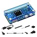 Pi Zero Case, Raspberry Pi Zero W Case Kit with Pi Zero Heatsink, HDMI Adapter, Heatsink for Pi Zero W/Pi Zero 1.3 / Pi Zero WH (Blue)